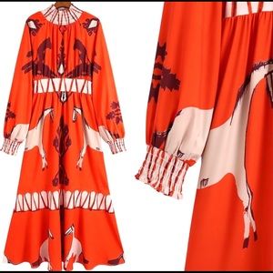 Hermès Inspired Maxi Dress